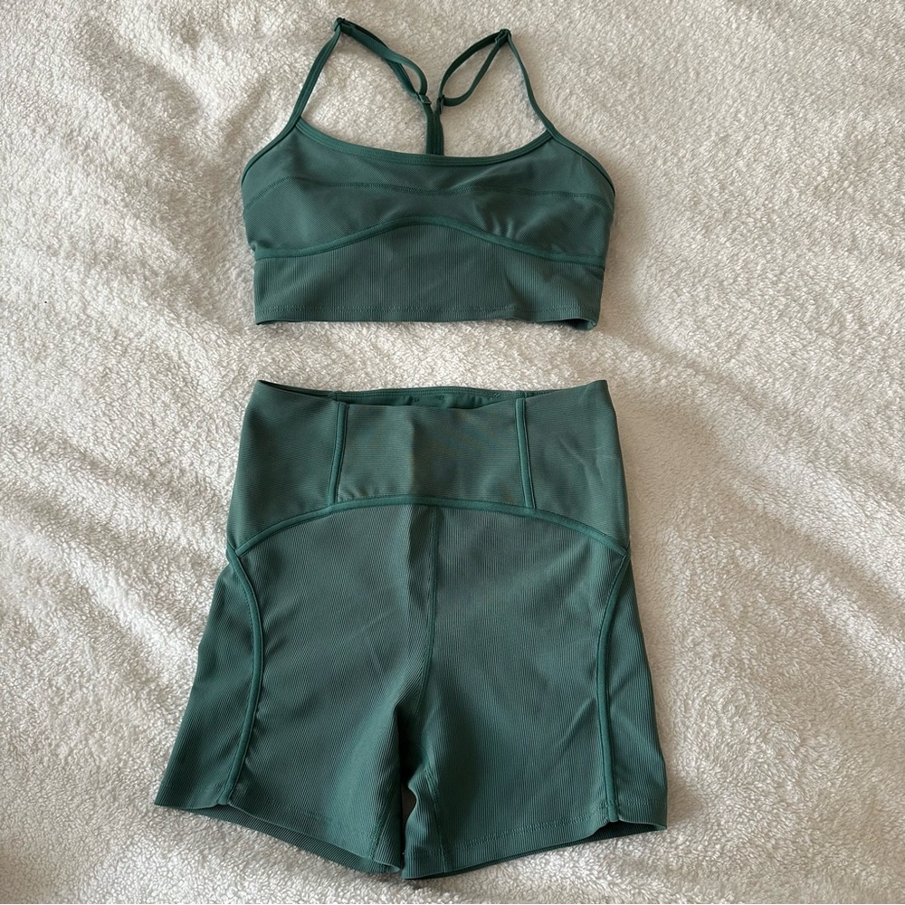 l*space Forest Green Athletic High-Waist Bike Shorts only